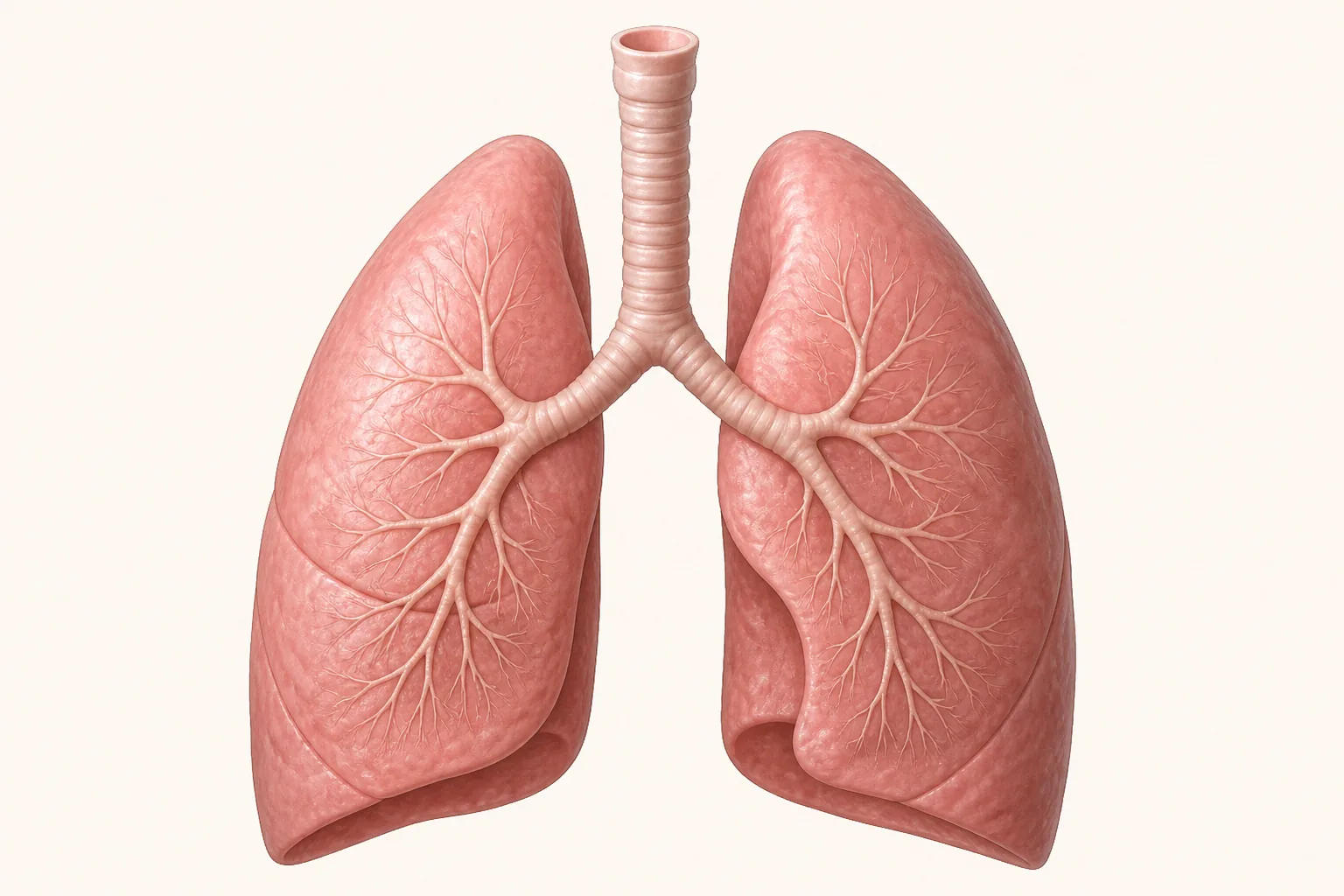 Ilustração educativa de sistema respiratório.