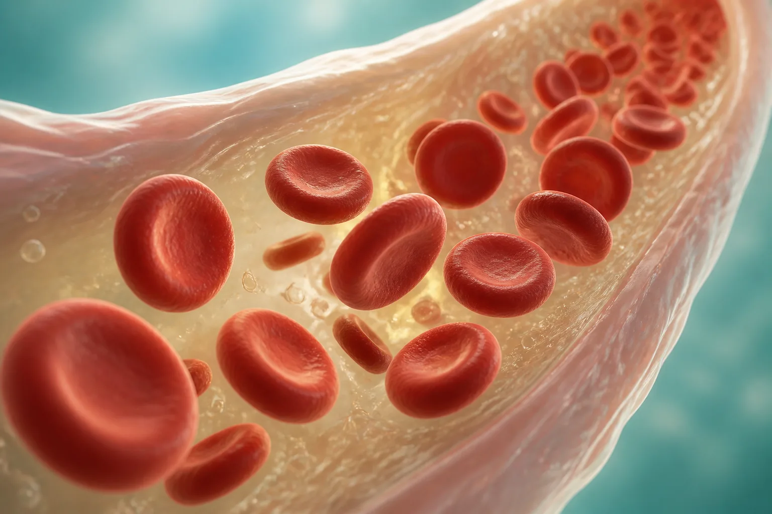 Ilustração educativa de sangue.